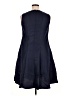 Roaman's 100% Polyester Solid Blue Casual Dress Size 14W - photo 2