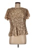 Parker Gold Short Sleeve Blouse Size M - photo 1
