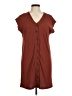 Old Navy Solid Brown Casual Dress Size Med Petite - photo 1