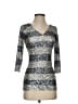 Roberta Freymann 100% Nylon Metallic Silver Cocktail Dress Size S - photo 1