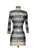 Roberta Freymann 100% Nylon Metallic Silver Cocktail Dress Size S - photo 2