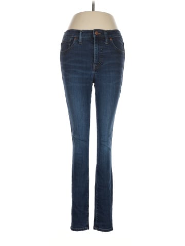 Madewell 9" Mid-Rise Skinny Jeans in Larkspur Wash: TENCEL&trade; Denim Edition (view 1)