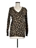 MICHAEL Michael Kors Brown Long Sleeve Blouse Size M - photo 1