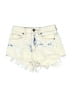 Bullhead 100% Cotton Ivory Denim Shorts Size 0 - photo 1