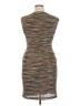 Connected Apparel 100% Polyester Tweed Brown Cocktail Dress Size 14 - photo 2