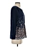 Market and Spruce 100% Polyester Blue 3/4 Sleeve Blouse Size S - photo 4