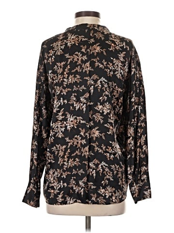 Vince. Long Sleeve Silk Top (view 2)