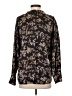 Vince. 100% Silk Floral Black Long Sleeve Silk Top Size XS - photo 2