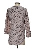 Amour Vert Polka Dots Gray Tan 3/4 Sleeve Blouse Size S - photo 2