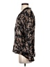 Vince. 100% Silk Floral Black Long Sleeve Silk Top Size XS - photo 5