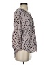 Amour Vert Polka Dots Gray Tan 3/4 Sleeve Blouse Size S - photo 4