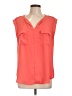 Apt. 9 100% Polyester Orange Sleeveless Blouse Size L - photo 1