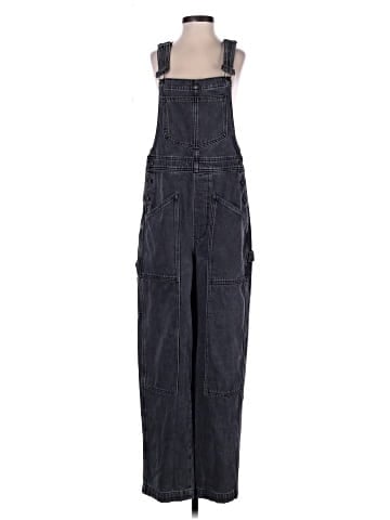 Madewell Denim Oversized Carpenter Overalls in Hartwell Wash (view 1)