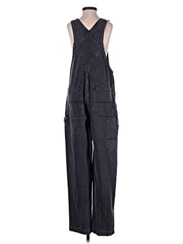 Madewell Denim Oversized Carpenter Overalls in Hartwell Wash (view 2)