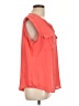 Apt. 9 100% Polyester Orange Sleeveless Blouse Size L - photo 4