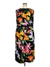 Lands' End Tropical Black Casual Dress Size 22W - photo 2