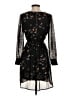 SM Wardrobe 100% Polyester Print Black Cocktail Dress Size S - photo 2