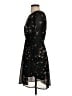 SM Wardrobe 100% Polyester Print Black Cocktail Dress Size S - photo 5