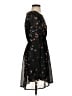 SM Wardrobe 100% Polyester Print Black Cocktail Dress Size S - photo 4