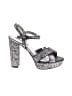 White by Vera Wang Silver Sandals Size 8 - photo 1