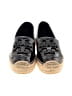 Tory Burch Solid Graphic Purple Black Flats Size 8 1/2 - photo 2