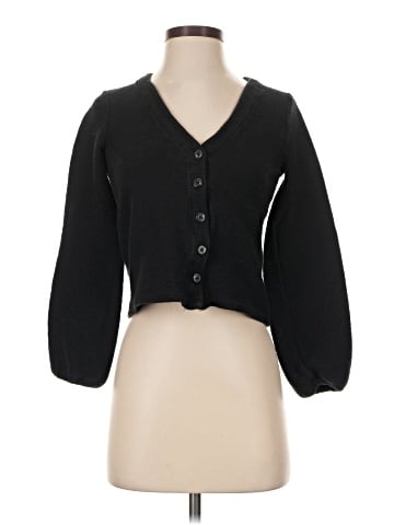 Madewell Bubble-Sleeve Cardigan Top (view 1)