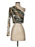 Zara 100% Polyester Tan 3/4 Sleeve Blouse Size S - photo 1