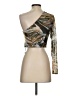 Zara 100% Polyester Tan 3/4 Sleeve Blouse Size S - photo 2