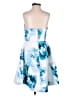 Keepsake 100% Polyester Print Blue Cocktail Dress Size S - photo 2