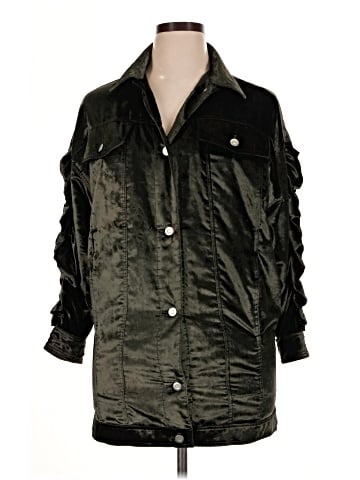 Opening Ceremony 3/4 Sleeve Button-Down Shirt (view 1)