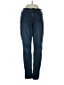 Express Jeans Solid Blue Jeans Size 0 - photo 1