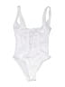 Unbranded Solid White One Piece Swimsuit Size S - photo 1