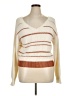 Rock & Roll Denim Stripes Ivory Pullover Sweater Size XL - photo 1