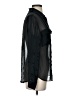 Le Superbe 100% Silk Black Long Sleeve Silk Top Size 2 - photo 4