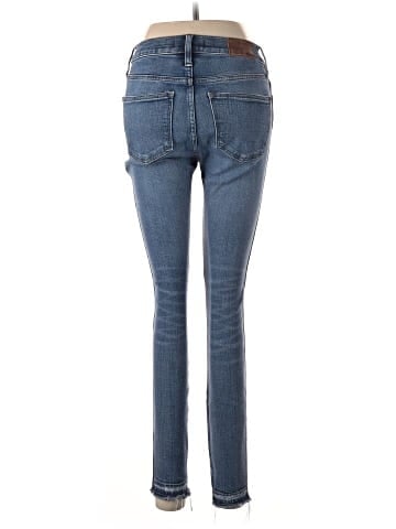 Madewell 9" Mid-Rise Skinny Jeans in York Wash: Rip and Repair Edition (view 2)