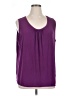 Susan Graver Purple Sleeveless Blouse Size 1X - photo 1