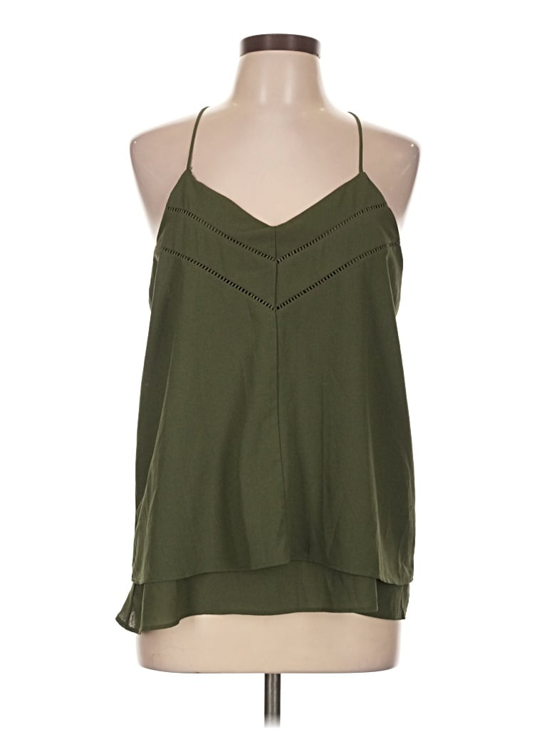 Pre-owned Paper Crane Sleeveless Blouse In Green
