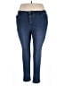 Ellos Solid Blue Jeans Size 20 - photo 1