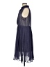H&M 100% Polyester Polka Dots Blue Casual Dress Size 10 - photo 5