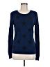 Saks Fifth Avenue Stars Blue Pullover Sweater Size M - photo 1
