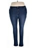 Ellos Solid Blue Jeggings Size 20 - photo 1