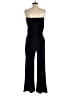 Zoa 100% Polyester Solid Black Jumpsuit Size M - photo 2