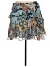 Primark 100% Polyester Paisley Blue Casual Skirt Size 8 - photo 2