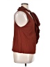 MNG Brown Sleeveless Blouse Size 10 - photo 4