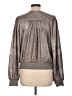 Current Air 100% Polyester Metallic Silver Long Sleeve Blouse Size L - photo 2