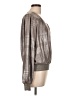 Current Air 100% Polyester Metallic Silver Long Sleeve Blouse Size L - photo 4