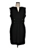Attention Solid Black Casual Dress Size XL - photo 1
