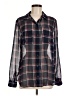 Gap Outlet Plaid Gray Long Sleeve Button-Down Shirt Size M - photo 1