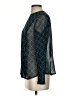 Who What Wear 100% Polyester Argyle Teal Long Sleeve Blouse Size XS - photo 5