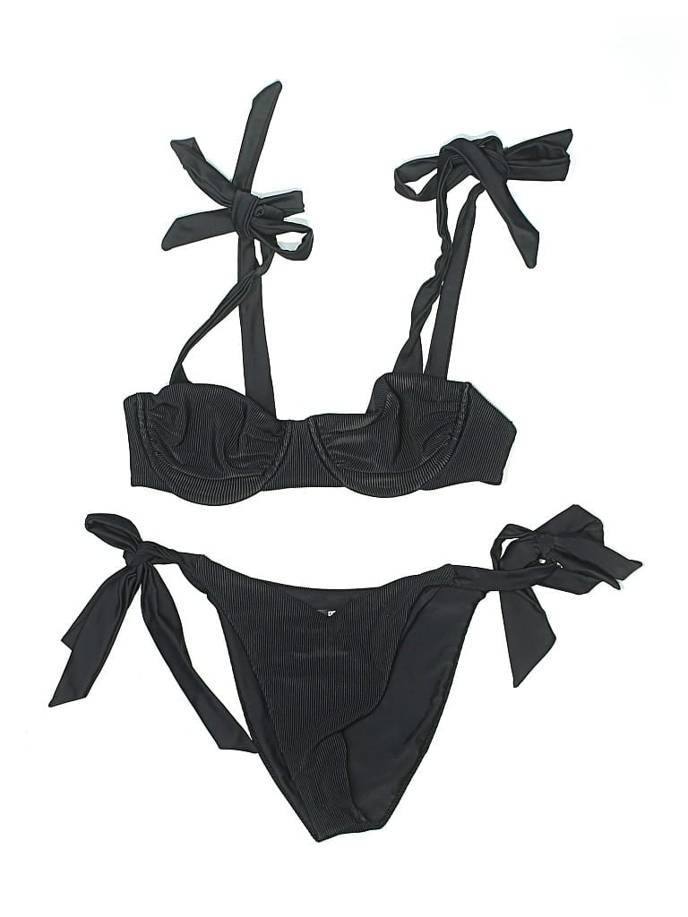 Pre-owned Beach Riot Two Piece Swimsuit In Black